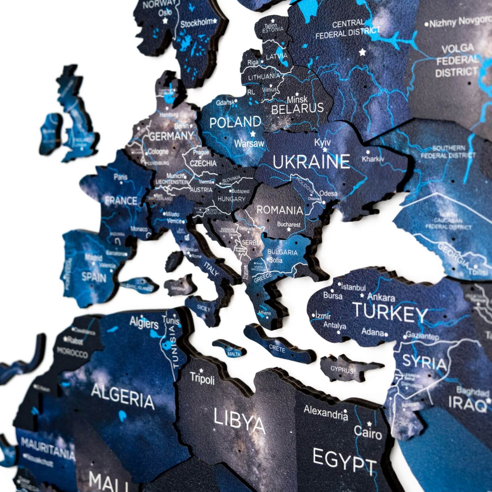colorful world map
