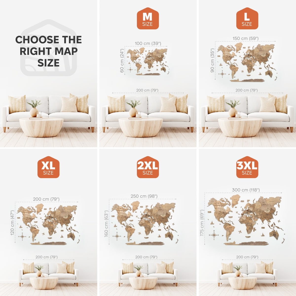 world map decoration