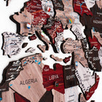 map of the world painted