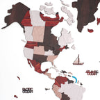 world map colored