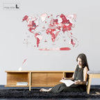 bright-colored world map
