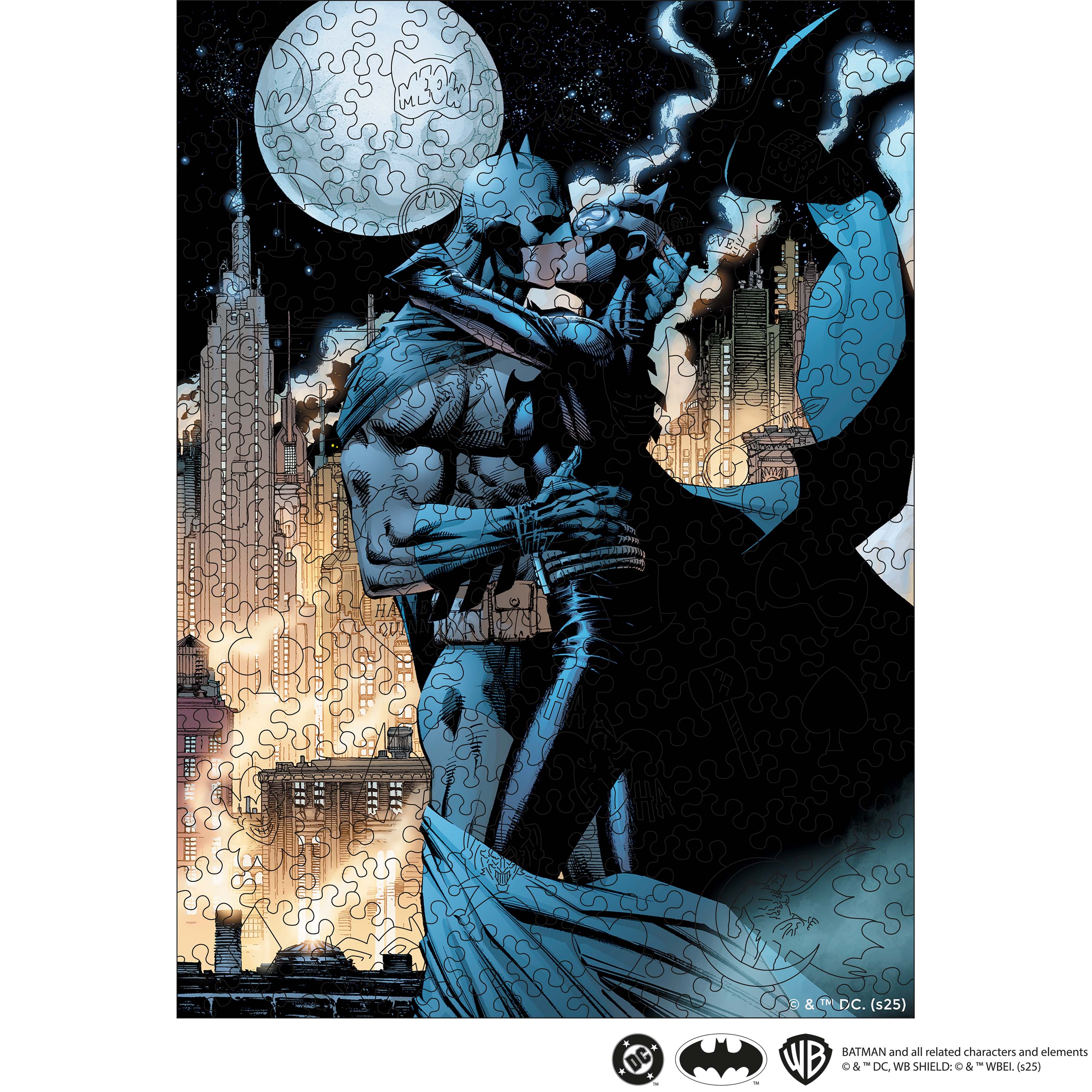 Wooden jigsaw puzzle DC Batman™ – Kiss Under the Moon