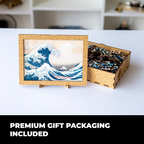 Wooden jigsaw maze puzzle The Great Wave Off Kanagawa (Hokusai)