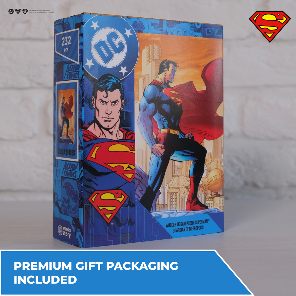Wooden jigsaw puzzle DC Superman™ – Protector of Metropolis
