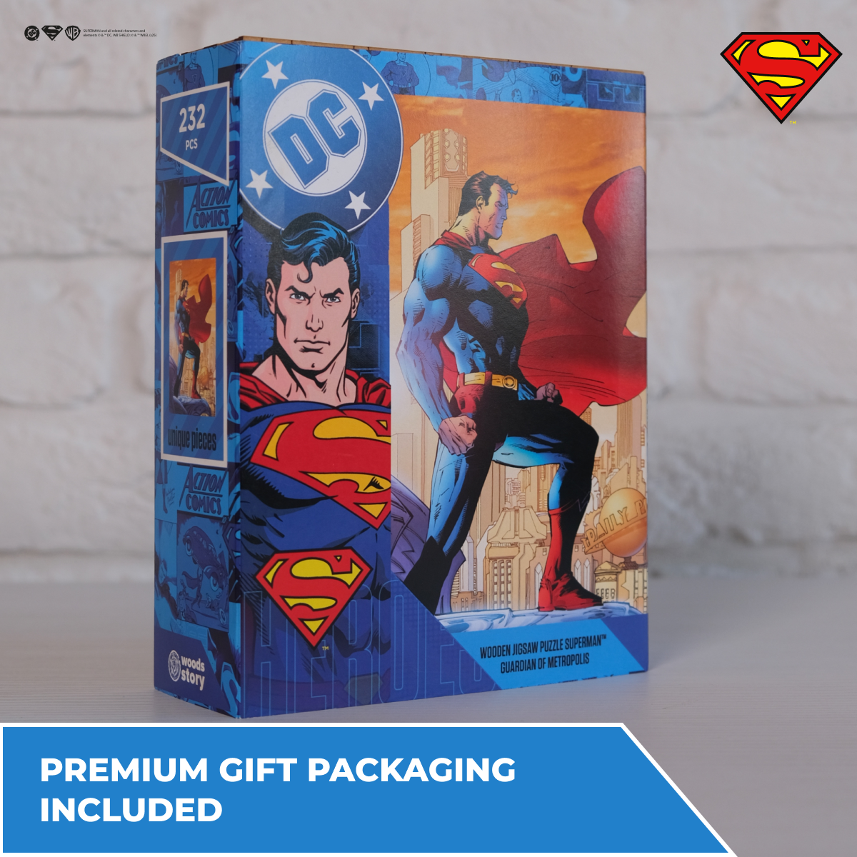 Wooden jigsaw puzzle DC Superman™ – Protector of Metropolis