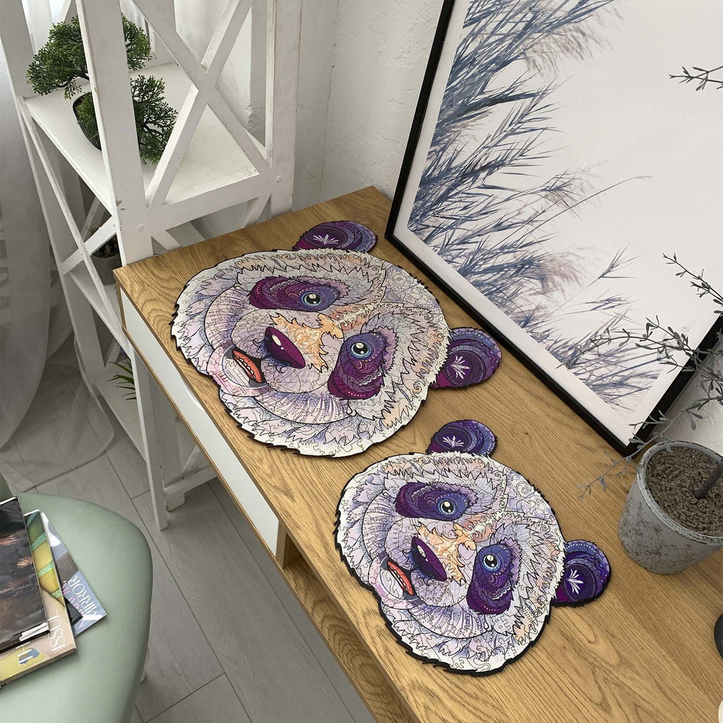 Дерев'яний пазл Панда