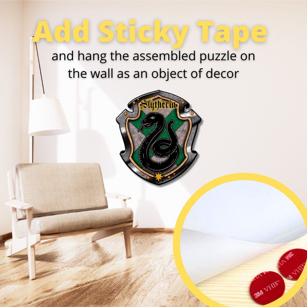 Дерев'яний пазл Гаррі Поттер Слизерин™