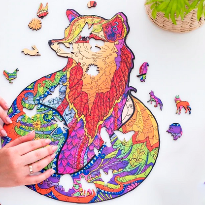 Wooden Jigsaw Puzzle Fox