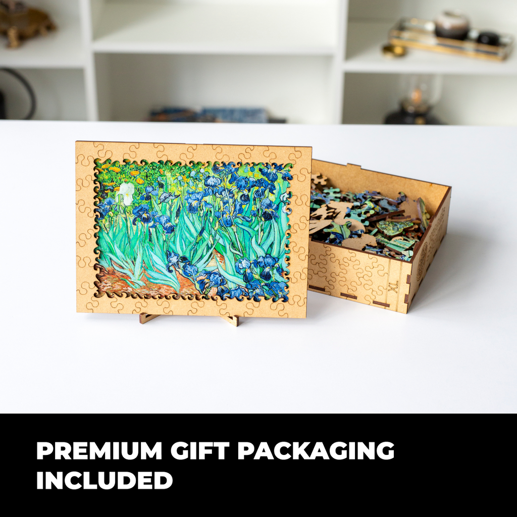 Wooden Jigsaw Puzzle Irises (Vincent Van Gogh)
