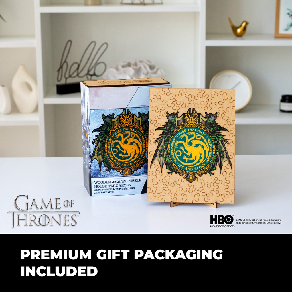 Дерев'яний пазл Гра престолів™ Дім Таргарієнів