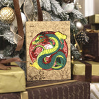 Дерев'яний пазл Дракон