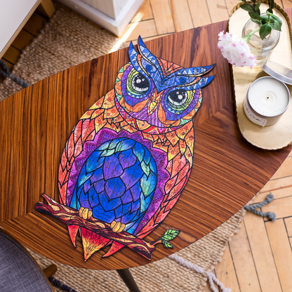 Wooden Jigsaw Puzzle Owl