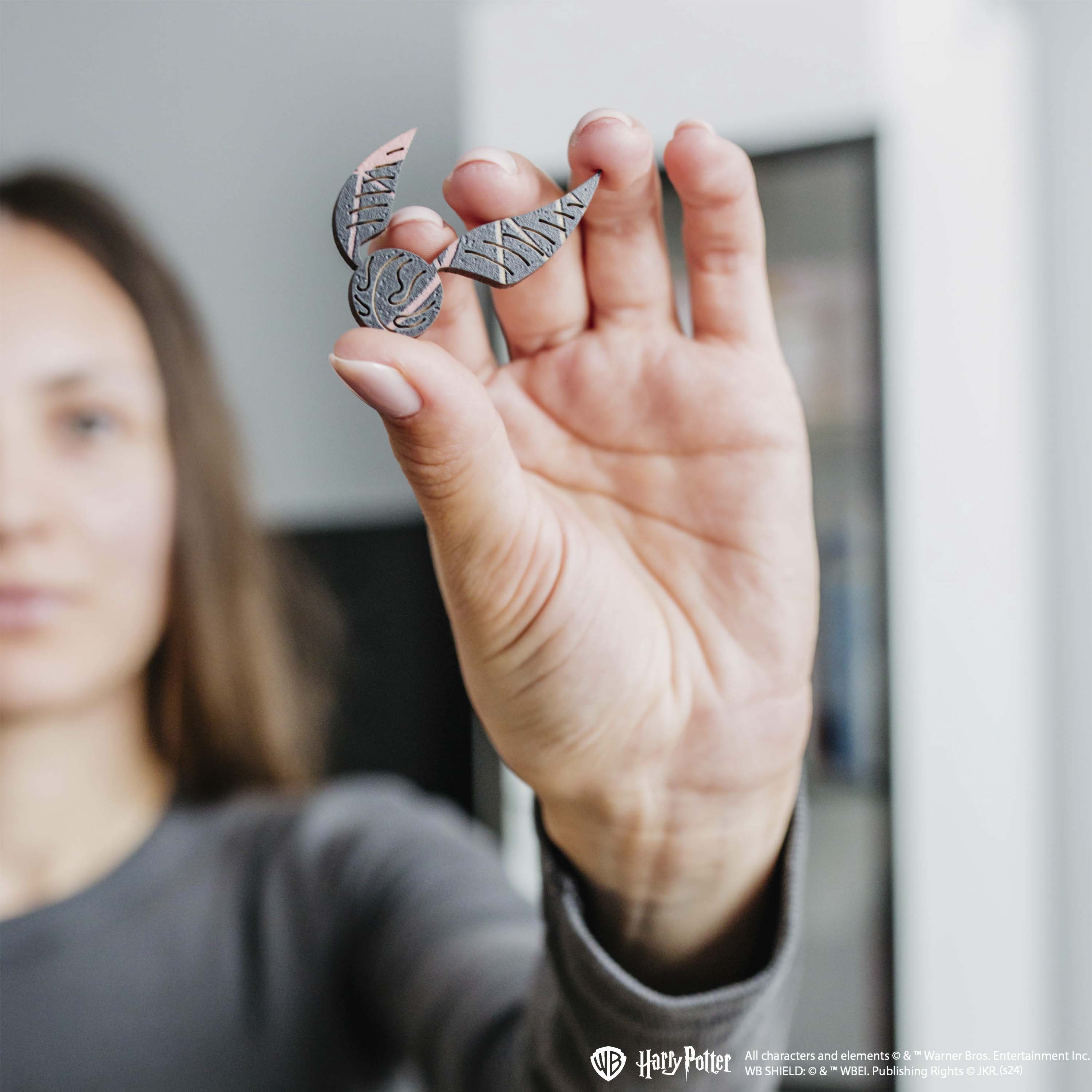 Дерев'яний класичний пазл Гаррі Поттер Хогвортс™ (чорний)