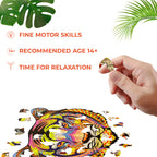 Дерев'яний пазл Тигр