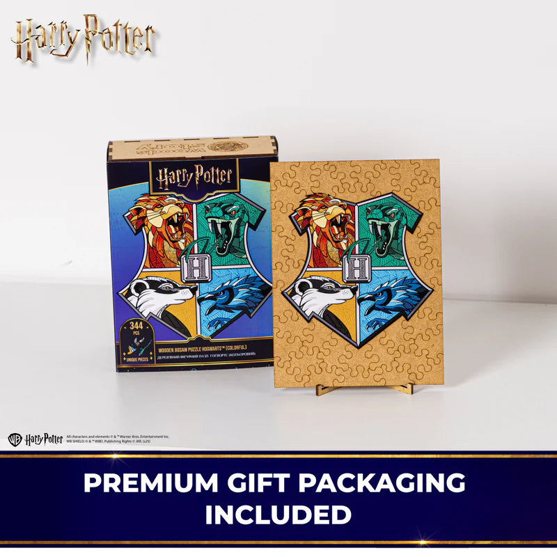 Wooden jigsaw classic puzzle Harry Potter Hogwarts™ (Colorful)