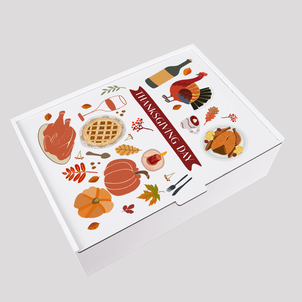 Wholesale Gift Boxes for Thanksgiving Day Rectangular