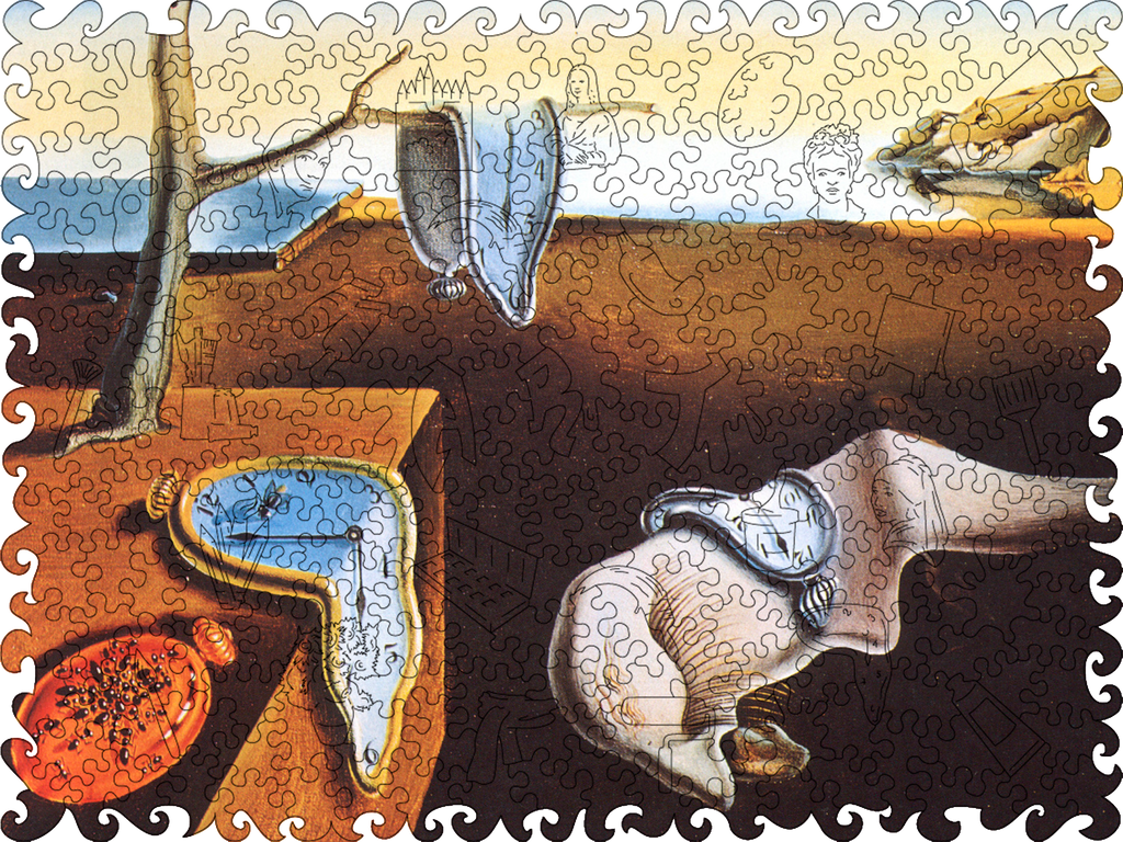 Wooden Jigsaw Puzzle The Persistence of Memory (Salvador Dali)