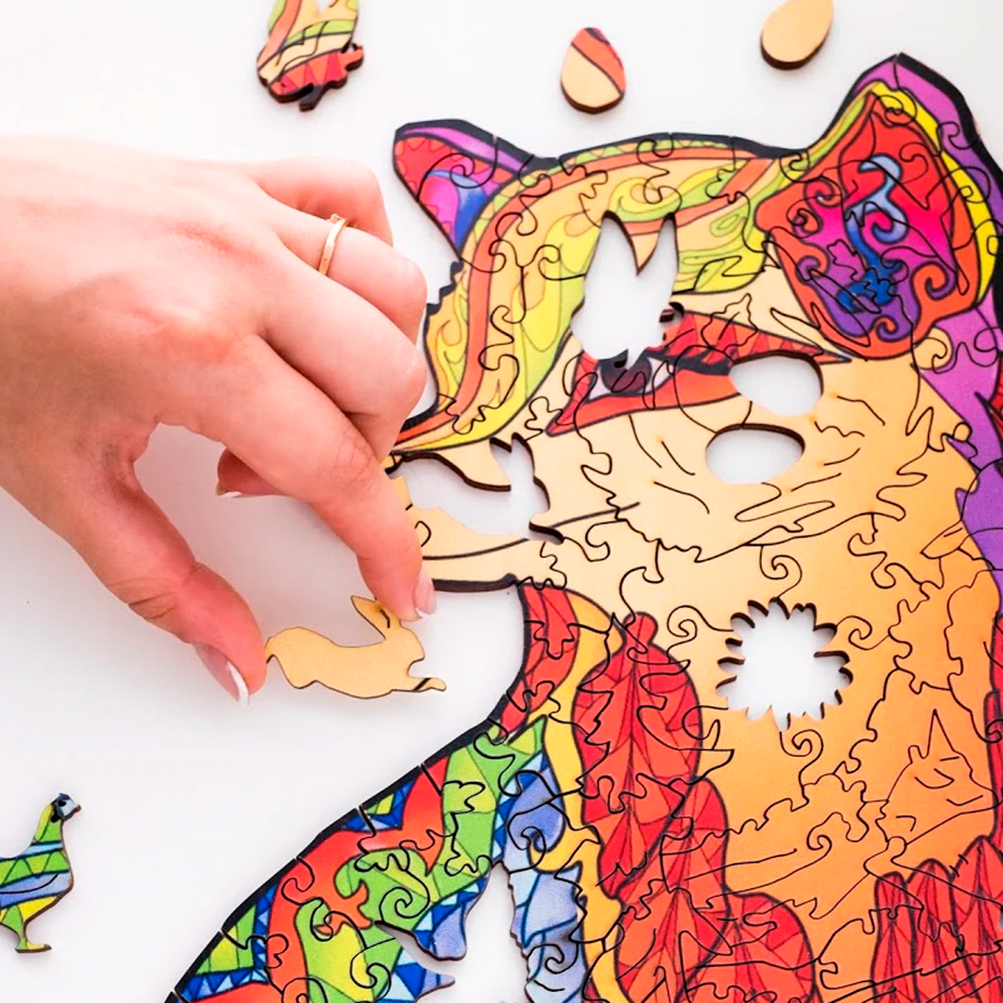 Wooden Jigsaw Puzzle Fox