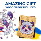 Дерев'яний пазл Панда