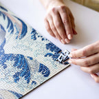 Wooden jigsaw maze puzzle The Great Wave Off Kanagawa (Hokusai)