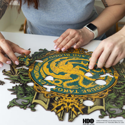 Wooden jigsaw puzzle Game of Thrones™ House Targaryen