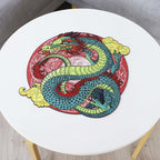 Дерев'яний пазл Дракон