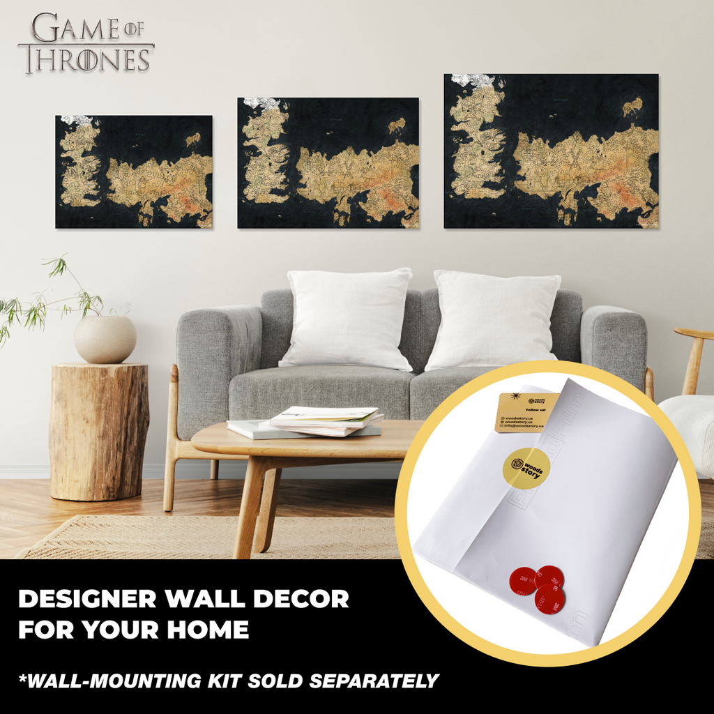 Wooden jigsaw puzzle Game of Thrones™ Westeros map