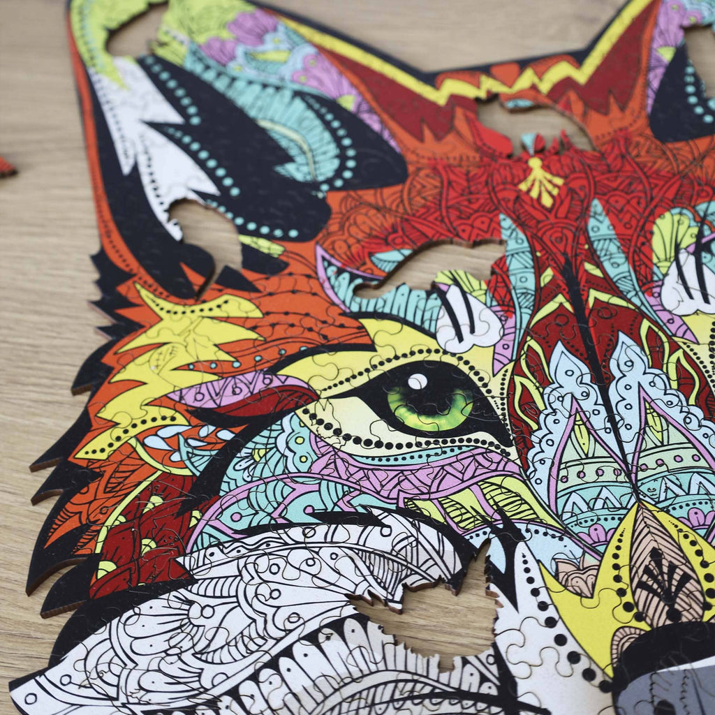 Дерев'яний пазл Лисиця