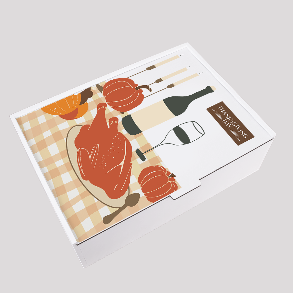 Wholesale Gift Boxes for Thanksgiving Day Rectangular