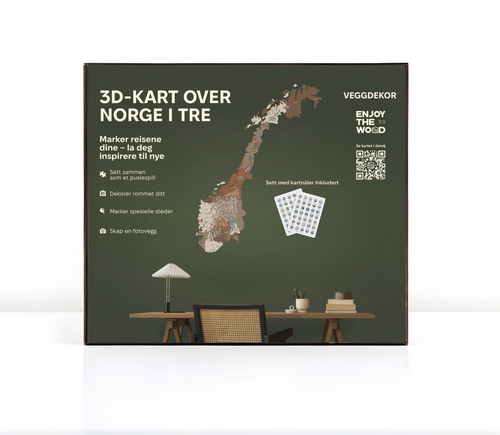 3D Wooden Map of Norway (B2B)