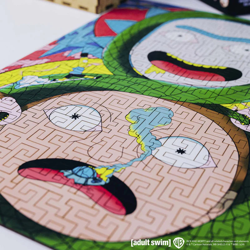 Wooden jigsaw maze puzzle Rick&Morty™ Adventures