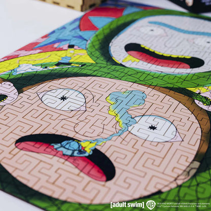 Wooden jigsaw maze puzzle Rick&Morty™ Adventures