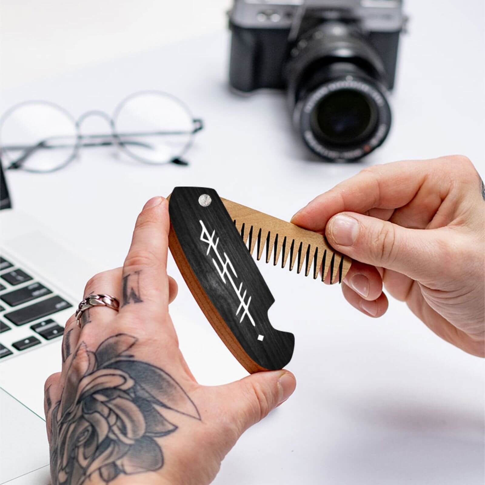 black runes combs