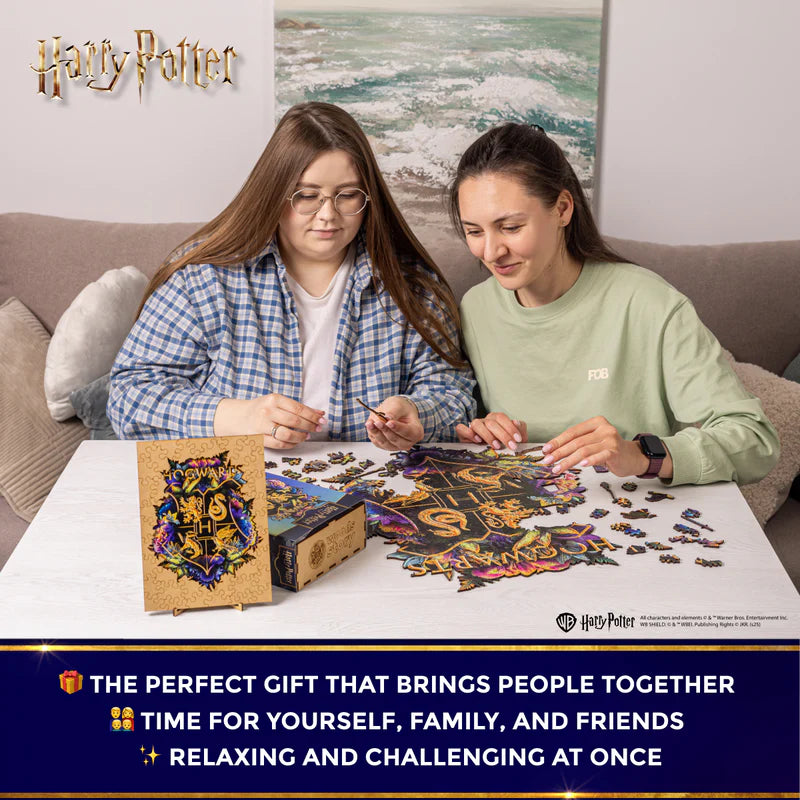 Wooden jigsaw classic puzzle Harry Potter Hogwarts™ (Neonly)