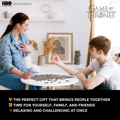 Wooden jigsaw puzzle Game of Thrones™ Metallic Sigils Stark