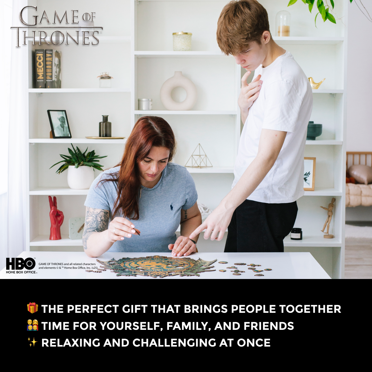 Дерев'яний пазл Гра престолів™ Дім Таргарієнів