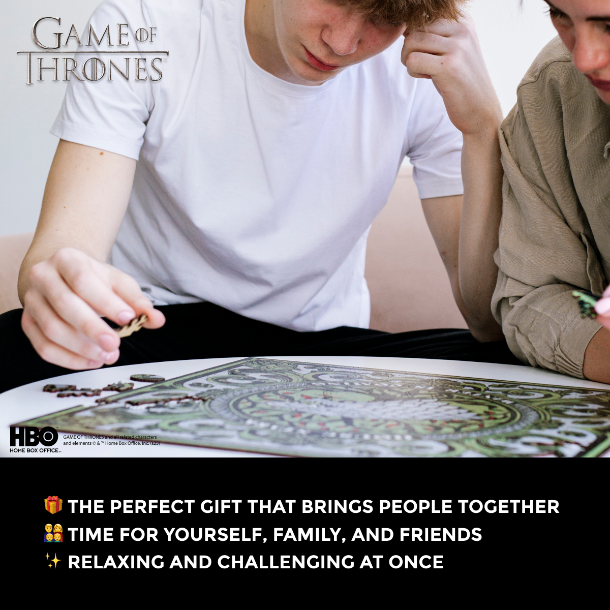 Wooden jigsaw puzzle Game of Thrones™ House Stark