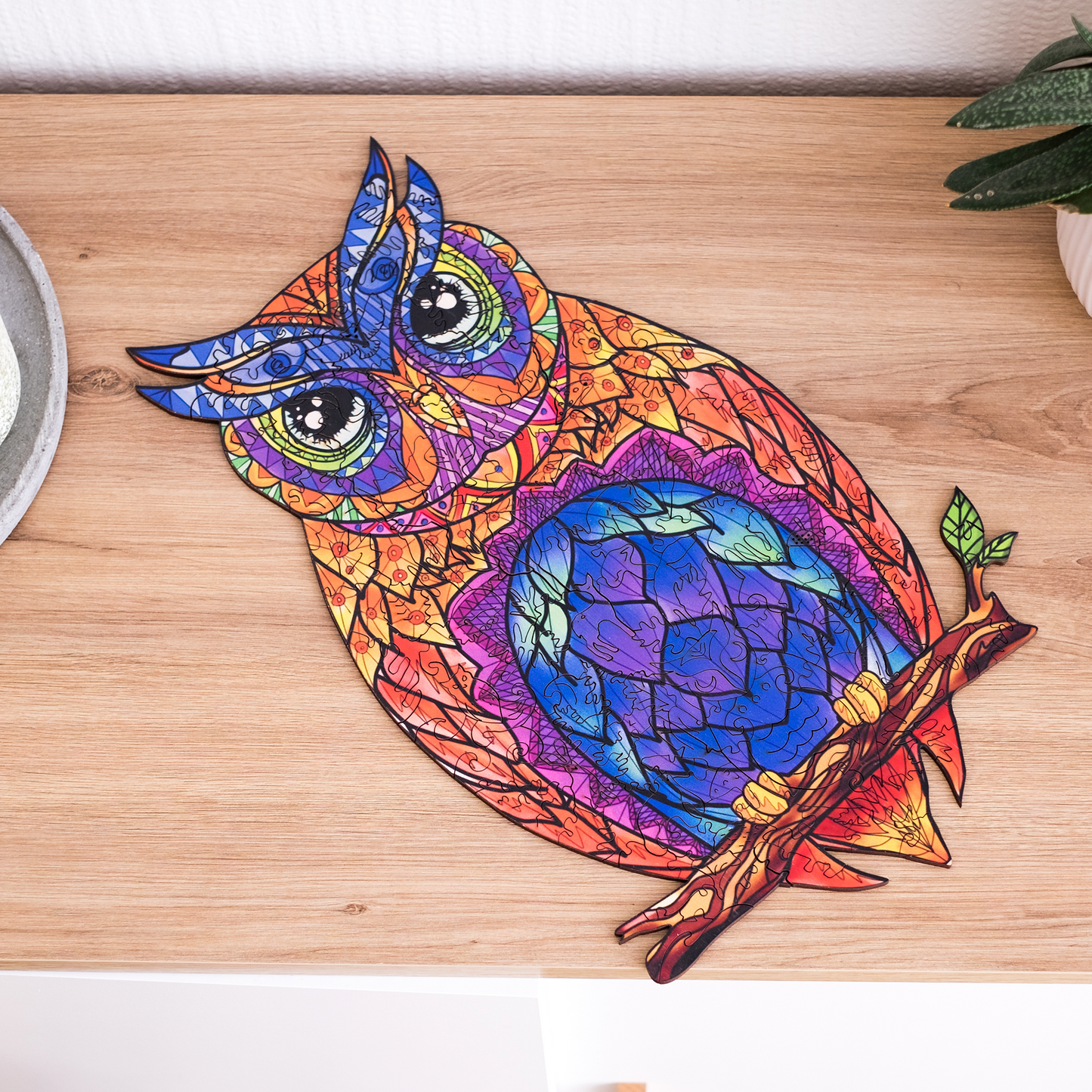 Wooden Jigsaw Puzzle Owl
