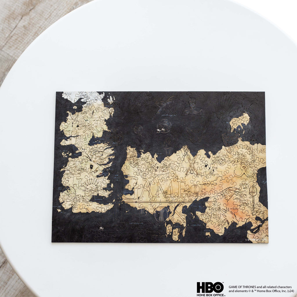 Wooden jigsaw puzzle Game of Thrones™ Westeros map