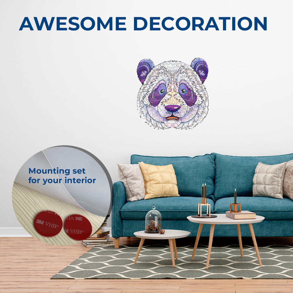 Дерев'яний пазл Панда