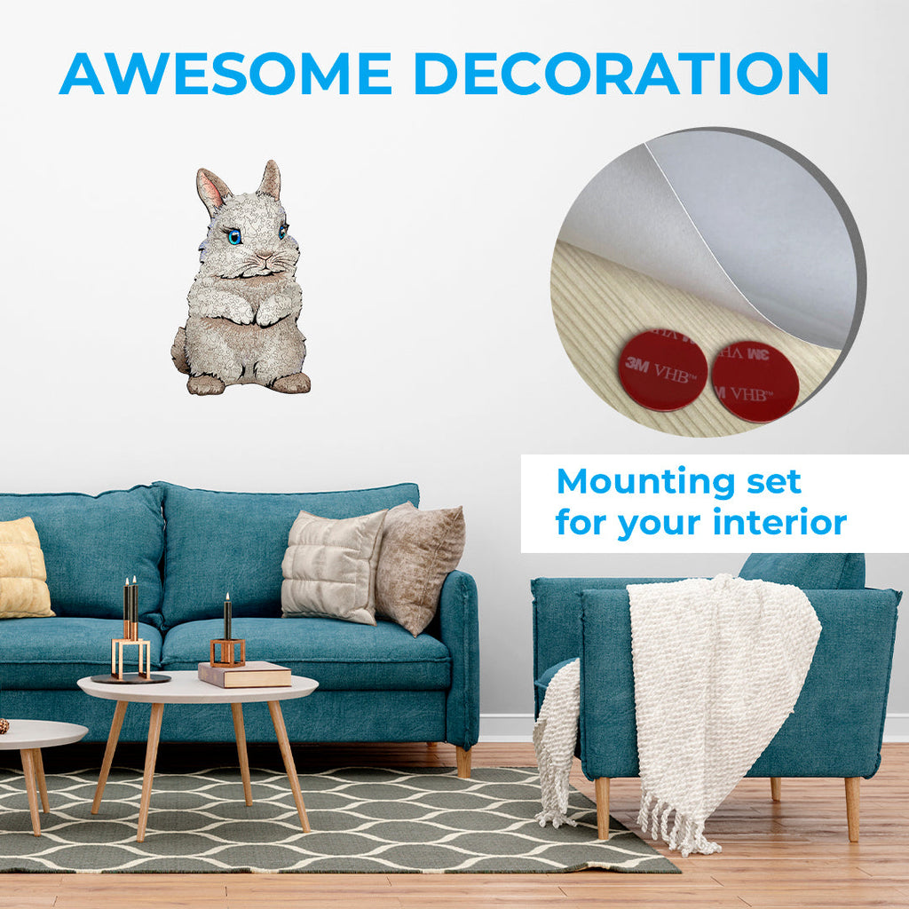 Дерев'яний пазл "Кролик"