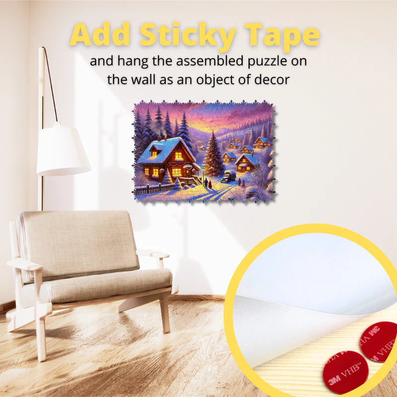 Wooden Jigsaw Puzzle Christmas Eve
