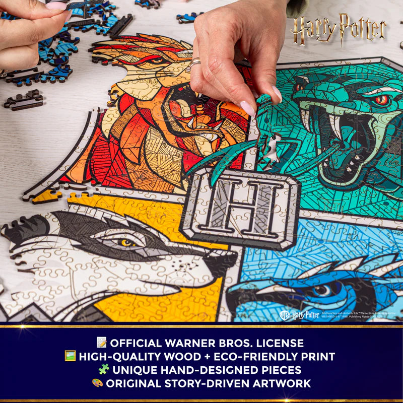 Дерев'яний класичний пазл Гаррі Поттер Хогвортс™ (барвистий)