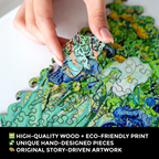 Wooden Jigsaw Puzzle Irises (Vincent Van Gogh)