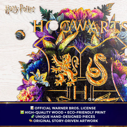 Wooden jigsaw classic puzzle Harry Potter Hogwarts™ (Neonly)