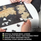 Wooden jigsaw puzzle Game of Thrones™ Westeros map