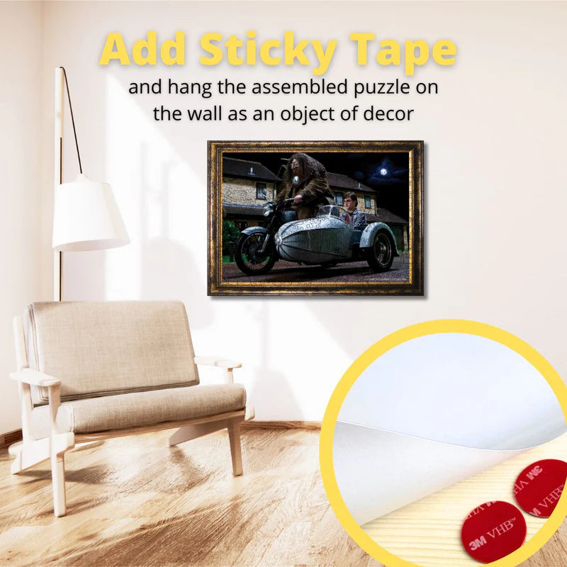 Wooden jigsaw puzzle Harry Potter™ Flying Motorbike