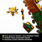 Дерев'яний пазл "Поцілунок" (Густав Клімт)