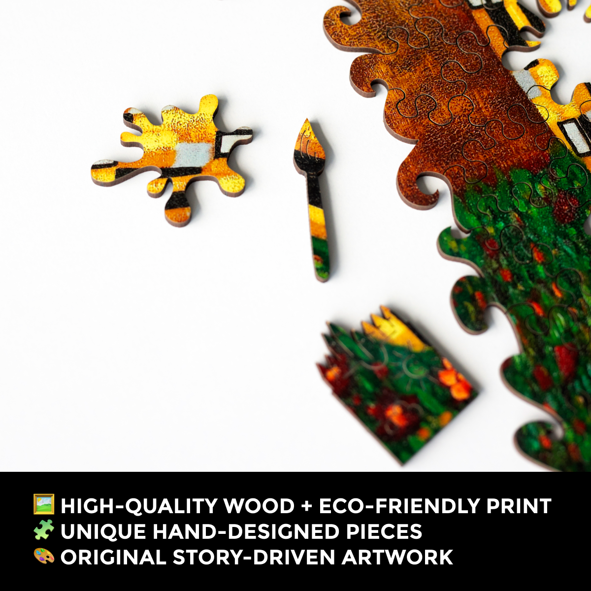 Дерев'яний пазл "Поцілунок" (Густав Клімт)