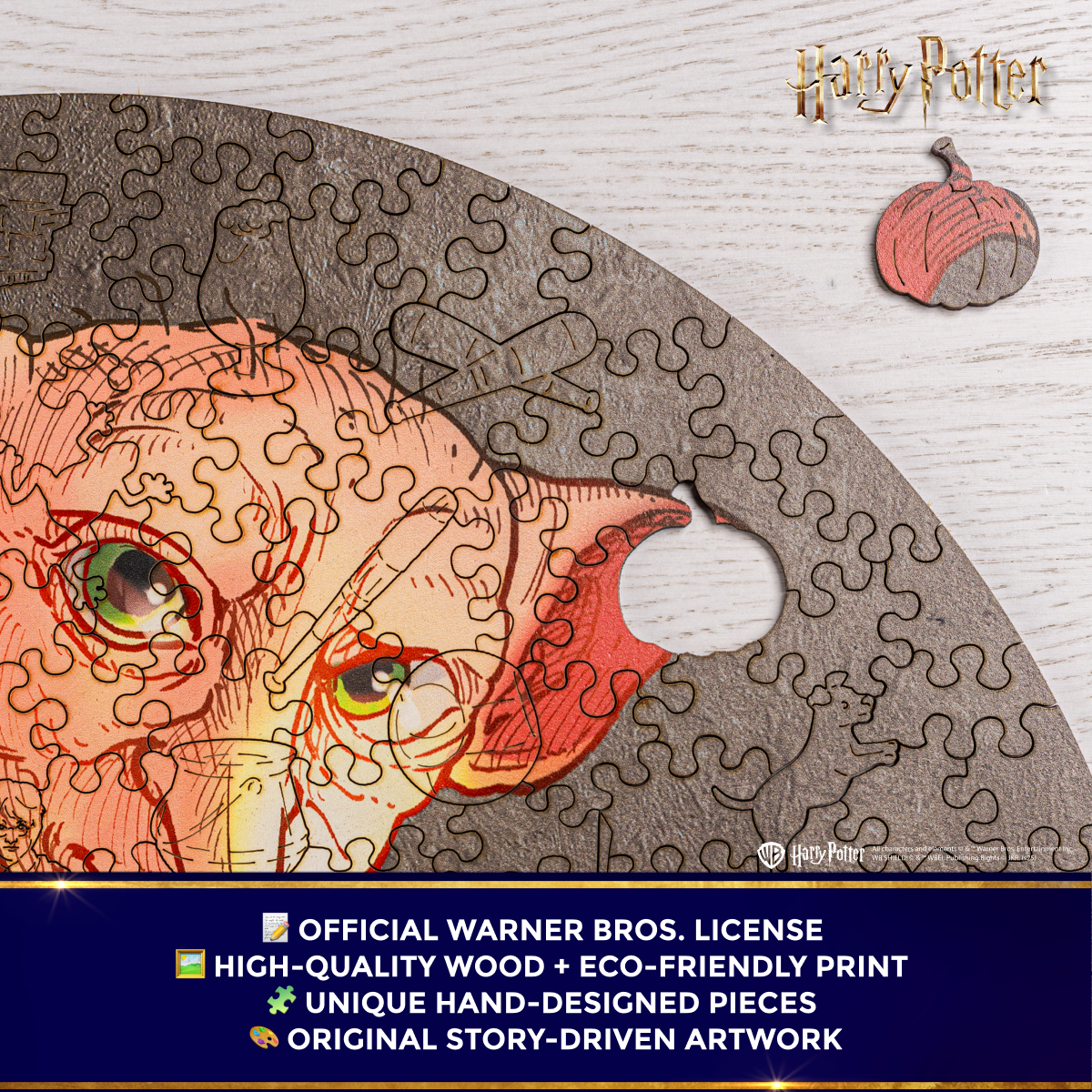 Wooden jigsaw puzzle Harry Potter Dobby™